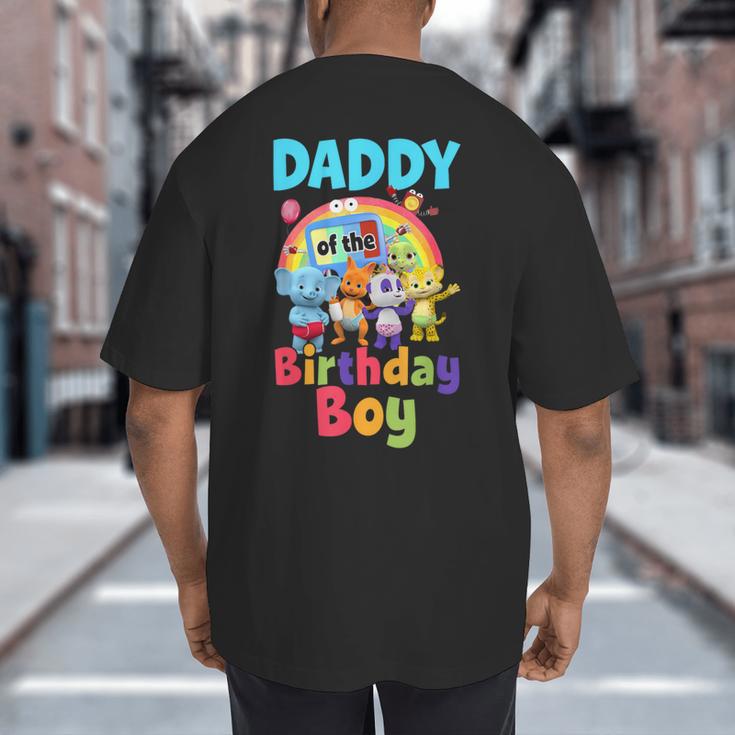 Dad And Mom Daddy Of The Birthday Boy Family Party Decor Big And Tall Men's T-Shirt Back Print