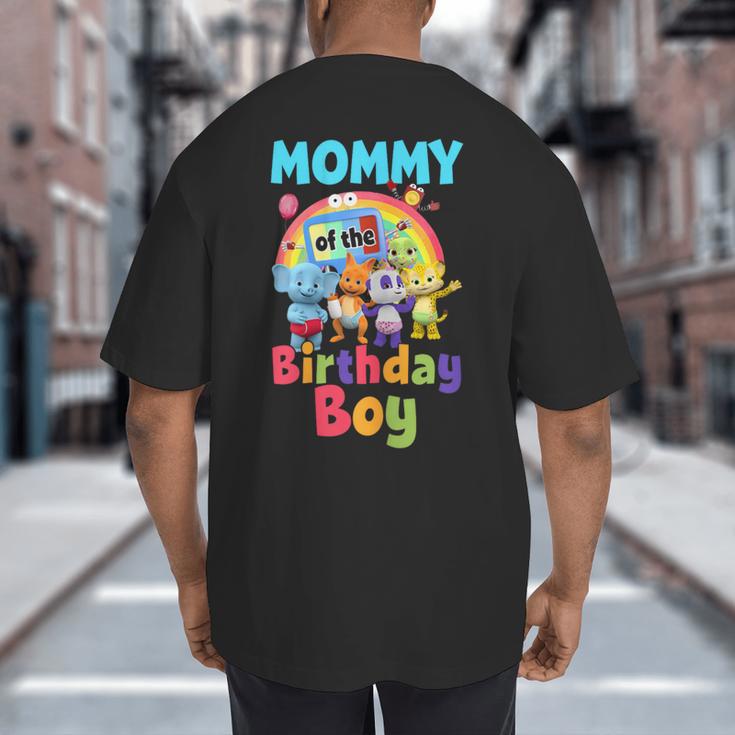 Dad And Mom Mommy Of The Birthday Boy Family Party Decor Big And Tall Men's T-Shirt Back Print