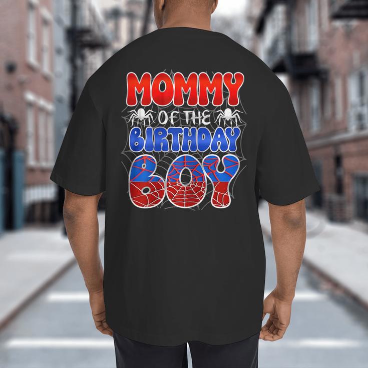 Dad And Mom Mommy Birthday Boy Spider Family Matching Big And Tall Men's T-Shirt Back Print Dad And Mom Mommy Birthday Boy Spider Family Matching Big And Tall Men's T-Shirt Back Print