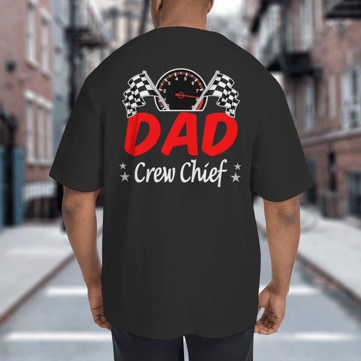 Dad Pit Crew Chief Racing Birthday Childs Party Fun Big And Tall Men's T-Shirt Back Print Dad Pit Crew Chief Racing Birthday Childs Party Fun Big And Tall Men's T-Shirt Back Print