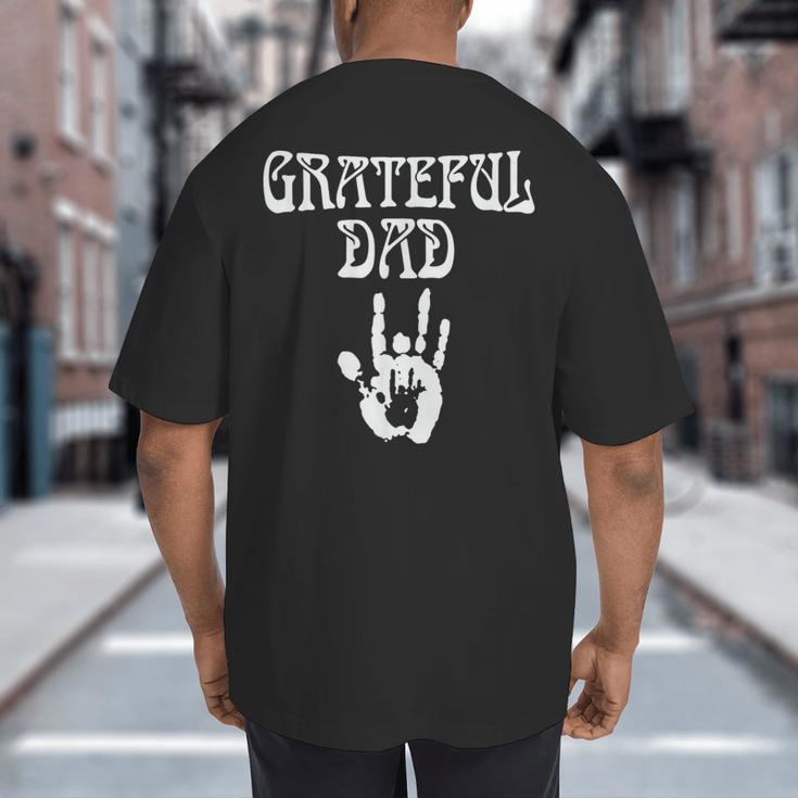 Dad Retro Distressed Grateful Dad Big And Tall Men's T-Shirt Back Print