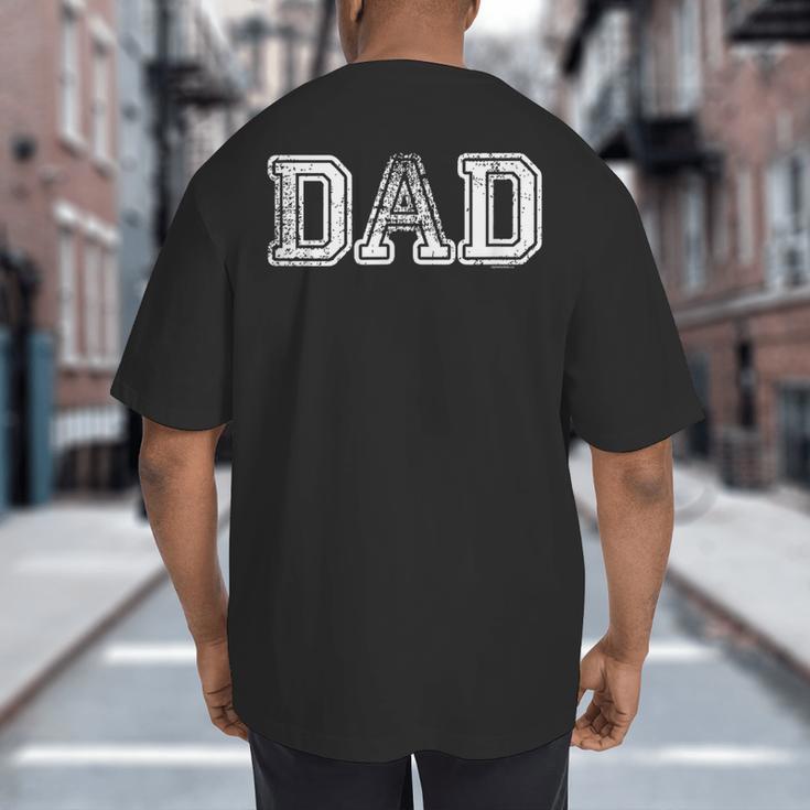 Dad Shirts For Dad Vintage Dad Idea Fathers Day Fun Big And Tall Men's T-Shirt Back Print