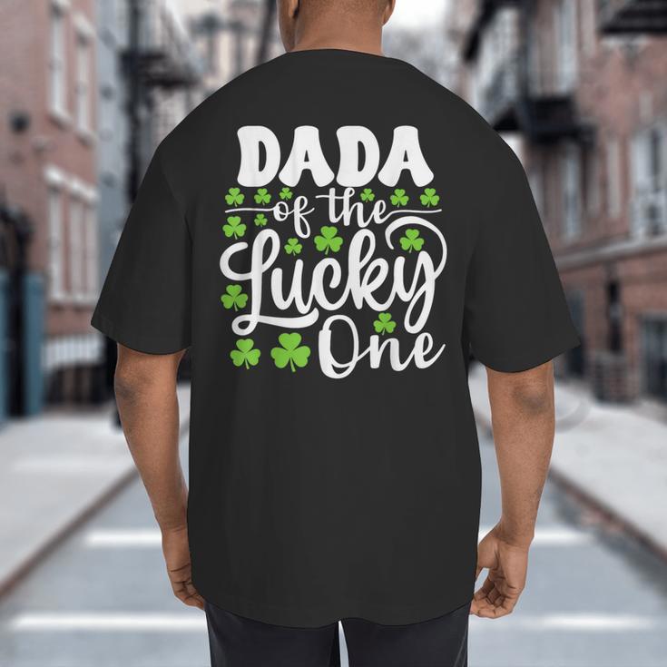 Dada Of The Lucky One First Birthday St Patrick's Day Big And Tall Men's T-Shirt Back Print