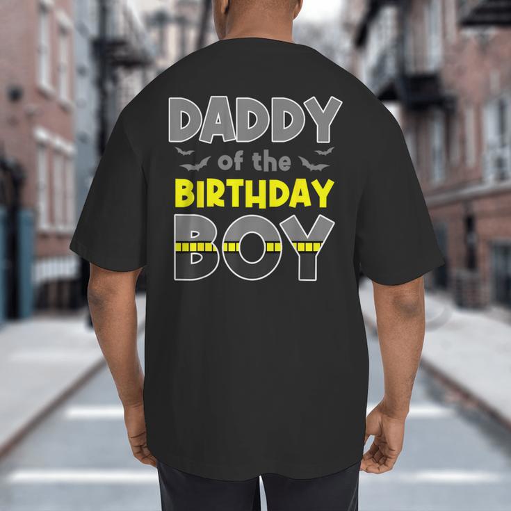 Daddy Of The Birthday Boy Bat Family Party Theme Boys Big And Tall Men's T-Shirt Back Print Daddy Of The Birthday Boy Bat Family Party Theme Boys Big And Tall Men's T-Shirt Back Print