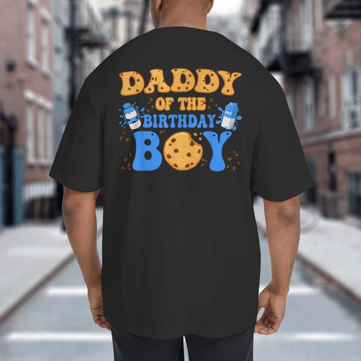 Daddy Of The Birthday Boy Milk And Cookies Lover Big And Tall Men's T-Shirt Back Print Daddy Of The Birthday Boy Milk And Cookies Lover Big And Tall Men's T-Shirt Back Print