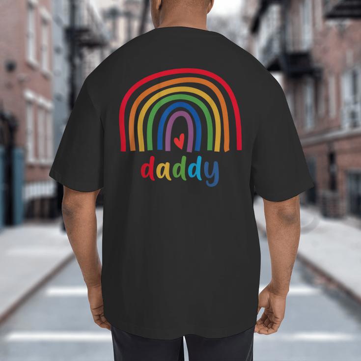 Daddy Rainbow For Women Men Family Matching Birthday Big And Tall Men's T-Shirt Back Print