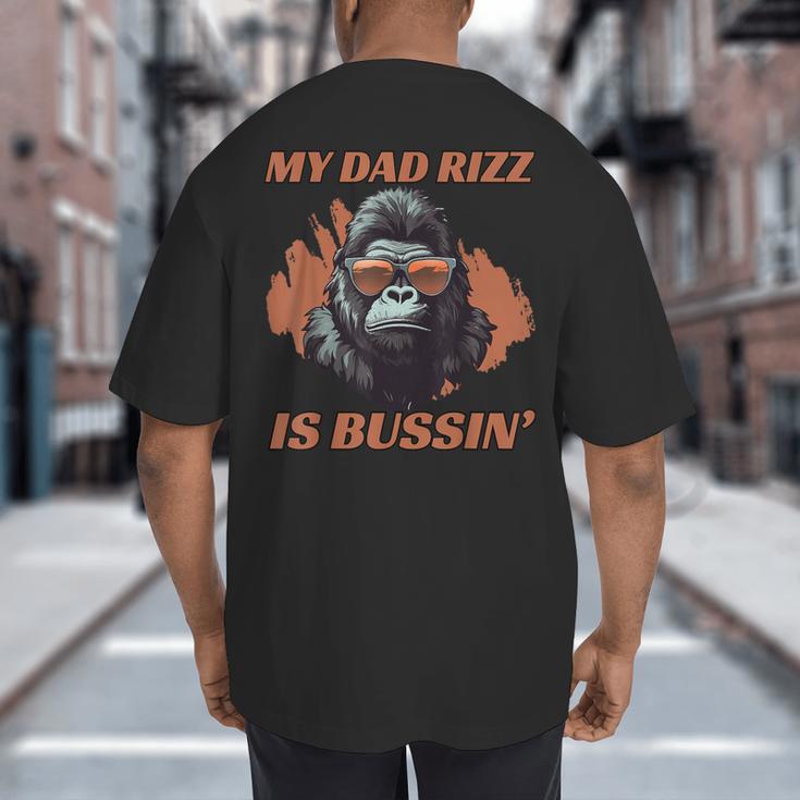 Dad's Birthday Father's Day Dad RIzz Is Bussin' Big And Tall Men's T-Shirt Back Print Dad's Birthday Father's Day Dad RIzz Is Bussin' Big And Tall Men's T-Shirt Back Print