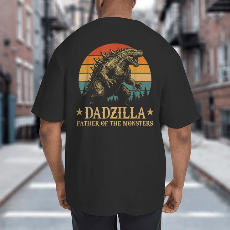 Dadzilla-Father Of The Monsters Dad Father's Day Big And Tall Men's T-Shirt Back Print