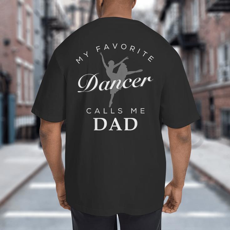 Dance Dad And Daughter Shirt For Men Big And Tall Men's T-Shirt Back Print