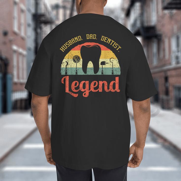 Dentist Dental Surgeon Dentistry Husband Dad Oral Hygiene Big And Tall Men's T-Shirt Back Print