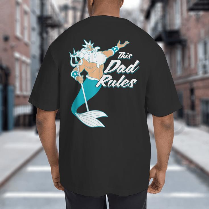 Disney The Little Mermaid King Triton Dad Big And Tall Men's T-Shirt Back Print