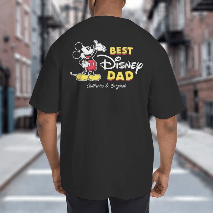 Disney Mickey Mouse Best Disney Dad Birthday Father’s Day Big And Tall Men's T-Shirt Back Print