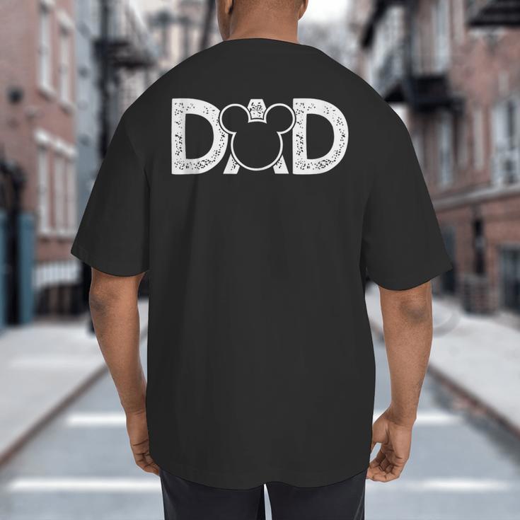 Disney Mickey Mouse Dad Small Big And Tall Men's T-Shirt Back Print