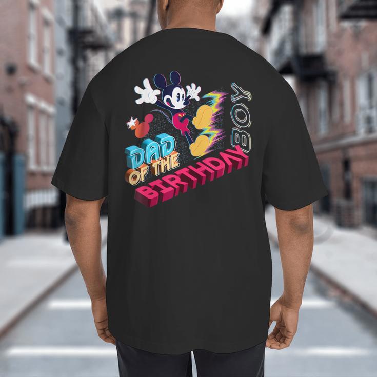 Disney Mickey Mouse Family Star Dad Of The Birthday Boy Big And Tall Men's T-Shirt Back Print