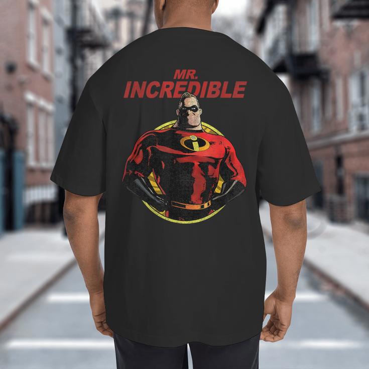 Disney Pixar The Incredibles 2 Mr Incredible Vintage Dad Big And Tall Men's T-Shirt Back Print