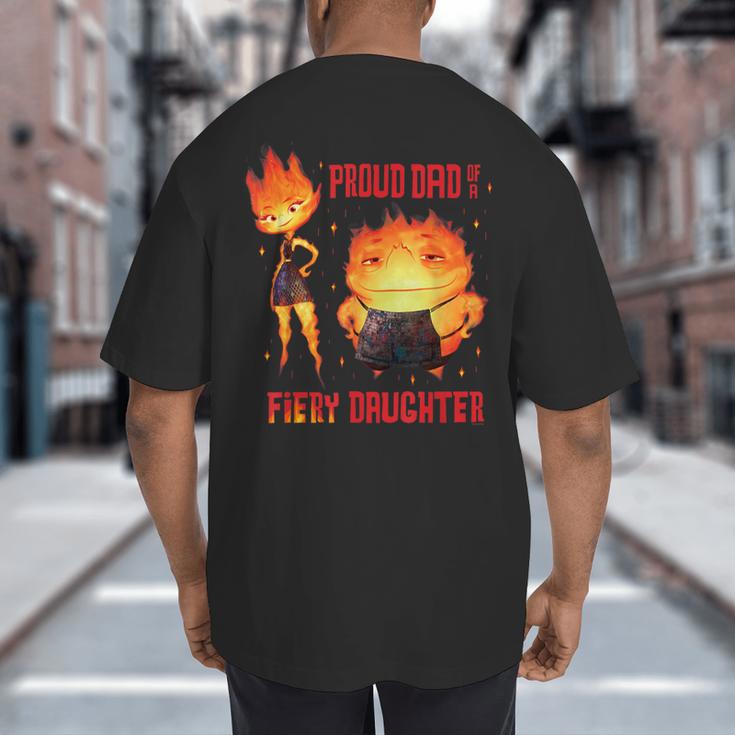 Disney And Pixar’s Elemental Proud Dad Of a Fiery Daughter Big And Tall Men's T-Shirt Back Print Disney And Pixar’s Elemental Proud Dad Of a Fiery Daughter Big And Tall Men's T-Shirt Back Print