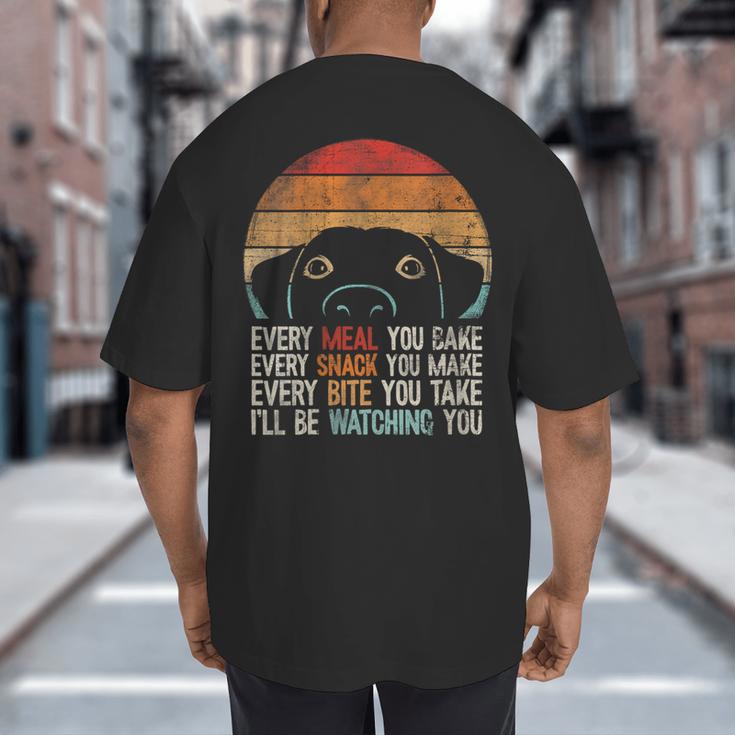 Dog Lover Dog Humor Dog Mom Dog Dad Big And Tall Men's T-Shirt Back Print