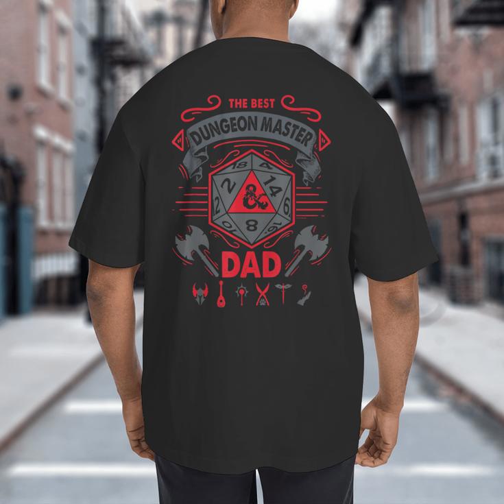 Dungeons & Dragons The Best Dungeon Master Dad Die Logo Big And Tall Men's T-Shirt Back Print