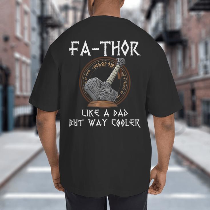 Fathor Dad Father Father's Day Classic Fit Short Sleeve T-Shirt Size Small Big And Tall Men's T-Shirt Back Print