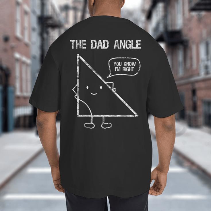 Geometry Shirts For Dads Who Love Math Father's Day Big And Tall Men's T-Shirt Back Print