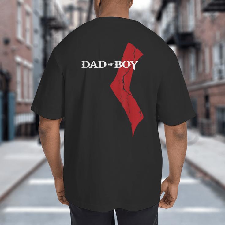 God Of Boy Dad Video Game Tshirt Father's Day Edition Big And Tall Men's T-Shirt Back Print