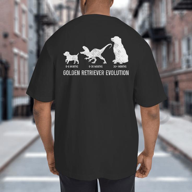 Golden Retriever Mom Dad Puppy Dog Owner Dog Lover Big And Tall Men's T-Shirt Back Print Golden Retriever Mom Dad Puppy Dog Owner Dog Lover Big And Tall Men's T-Shirt Back Print