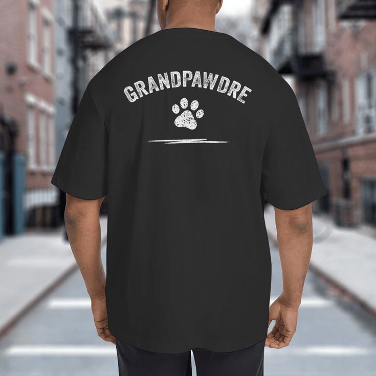 Grandpawdre Dog Dad Shirt Grandpa Cat Dad Father's Day Men Big And Tall Men's T-Shirt Back Print Grandpawdre Dog Dad Shirt Grandpa Cat Dad Father's Day Men Big And Tall Men's T-Shirt Back Print