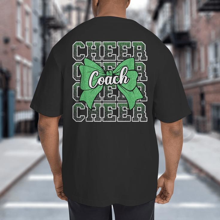 Green Sport Loud Proud Cheer Coach Dad Father's Day Big And Tall Men's T-Shirt Back Print