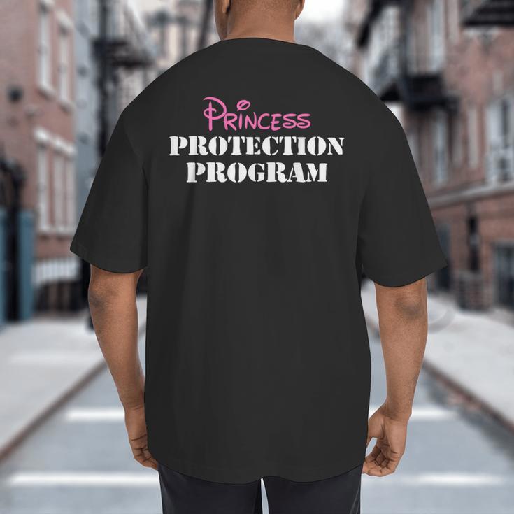 Halloween Dad Mom Daughter Adult Costume Princess Security Big And Tall Men's T-Shirt Back Print