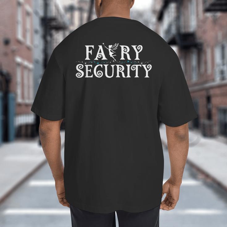 Halloween Son Daughter Dad Mom Adult Fairy Security Big And Tall Men's T-Shirt Back Print