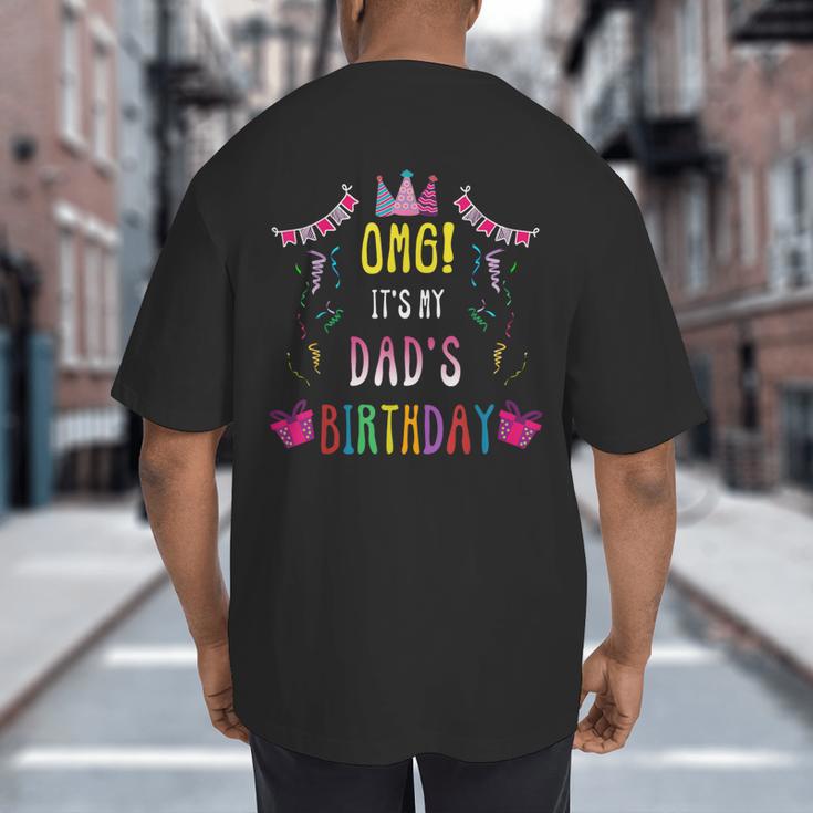 Happy Birthday Dad Big And Tall Men's T-Shirt Back Print