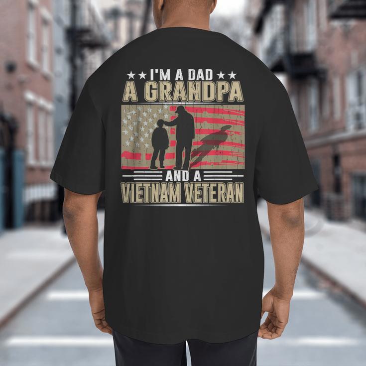 I'm A Dad a Grandpa And a Vietnam Veteran Big And Tall Men's T-Shirt Back Print