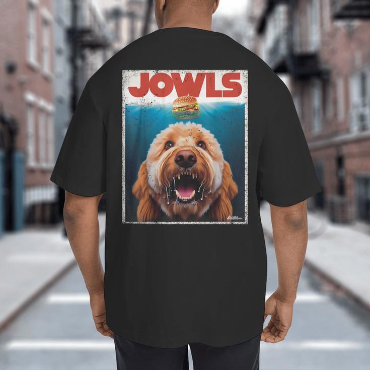 Labradoodle Jowls Tee Fawn Lab Doodle Mom Top Dad Big And Tall Men's T-Shirt Back Print