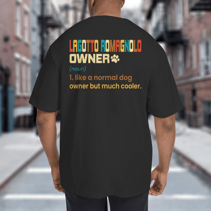 Lagotto Romagnolo Vintage Retro Dog Mom Dad Big And Tall Men's T-Shirt Back Print Lagotto Romagnolo Vintage Retro Dog Mom Dad Big And Tall Men's T-Shirt Back Print