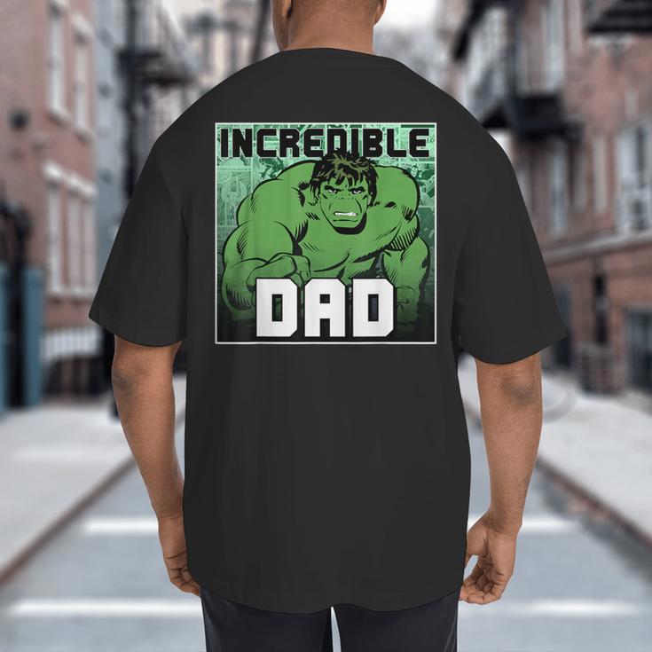 Marvel Comics Avengers Father's Day Hulk Incredible Dad Big And Tall Men's T-Shirt Back Print