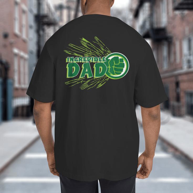 Marvel Hulk Incredible Dad Family Trip Vacation Father's Day Big And Tall Men's T-Shirt Back Print
