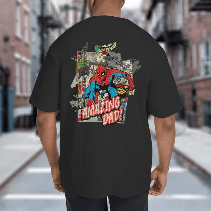 Marvel Spider-Man Amazing Dad Father's Day Big And Tall Men's T-Shirt Back Print Marvel Spider-Man Amazing Dad Father's Day Big And Tall Men's T-Shirt Back Print