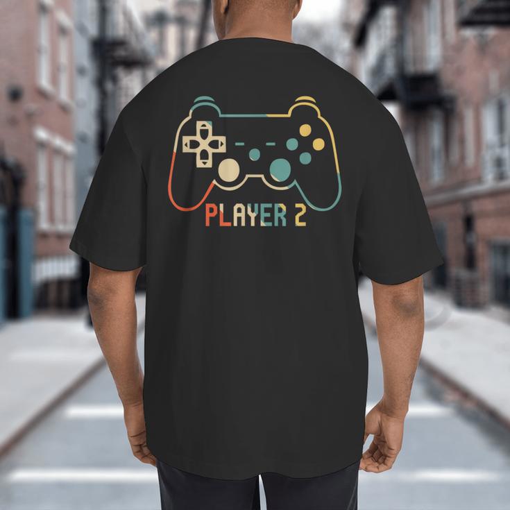 Matching Gamer Tee For Dad Mom & Kids Player 123 Big And Tall Men's T-Shirt Back Print
