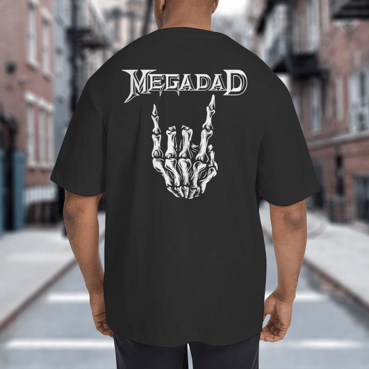 Megadad Retro 90s Hard Rock Band Heavy Metal Father's Day Big And Tall Men's T-Shirt Back Print