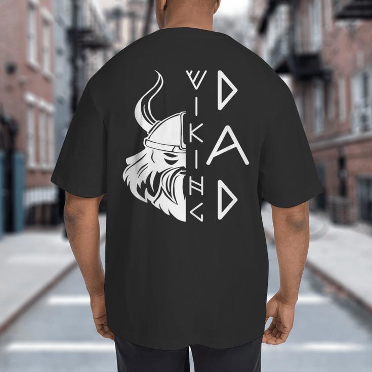 Men Celtic Norse Mythology Viking Dad Big And Tall Men's T-Shirt Back Print