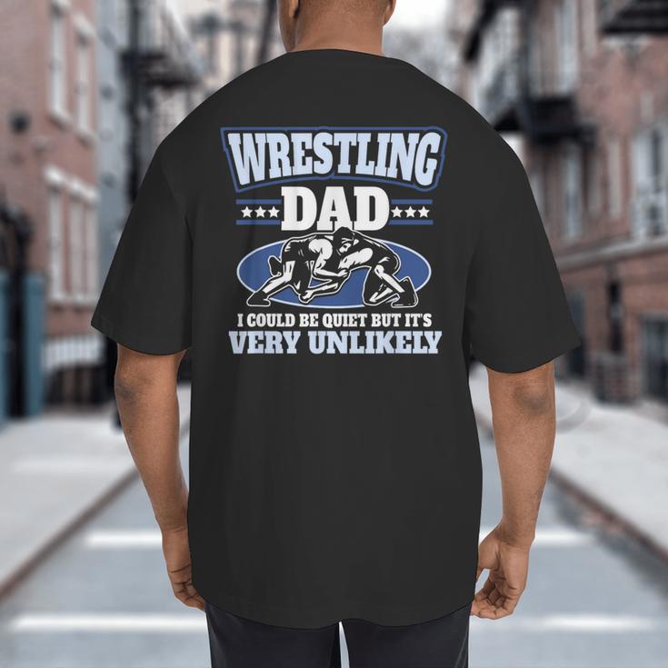 For Men Freestyle Wrestling Dad Big And Tall Men's T-Shirt Back Print