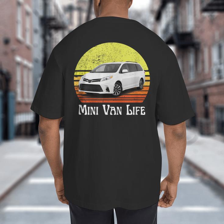 Mini Van Life Soccer Mom Dad Parent For Parents Big And Tall Men's T-Shirt Back Print
