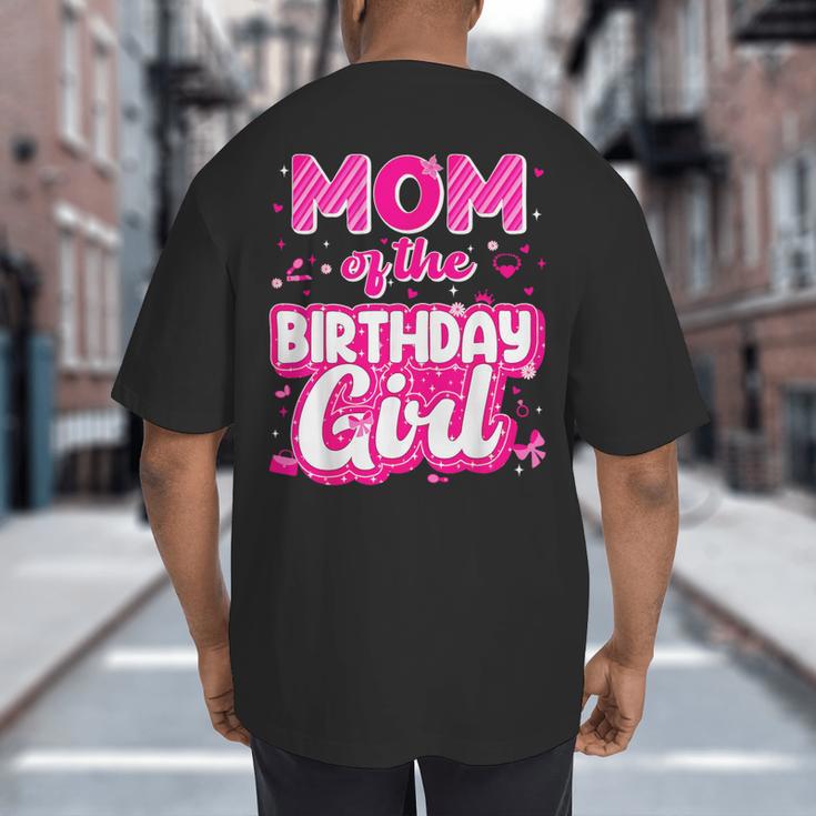 Mom And Dad Birthday Girl Family Matching Party Decorations Big And Tall Men's T-Shirt Back Print