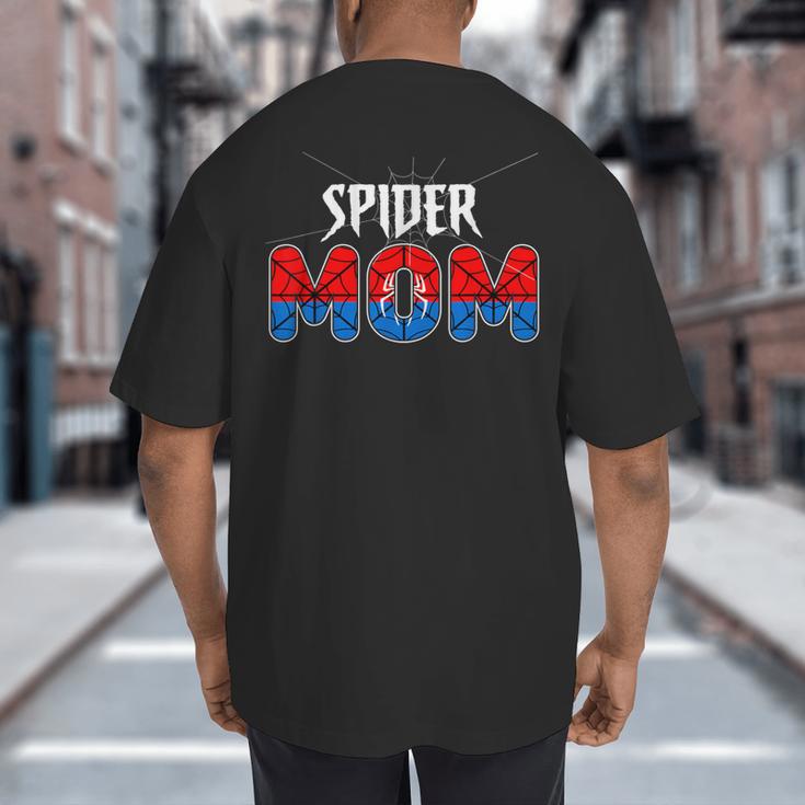 Mom And Dad Spider Family Matching Birthday Halloween Big And Tall Men's T-Shirt Back Print