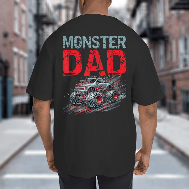 Monster Truck Dad Father's Day Men Big And Tall Men's T-Shirt Back Print Monster Truck Dad Father's Day Men Big And Tall Men's T-Shirt Back Print