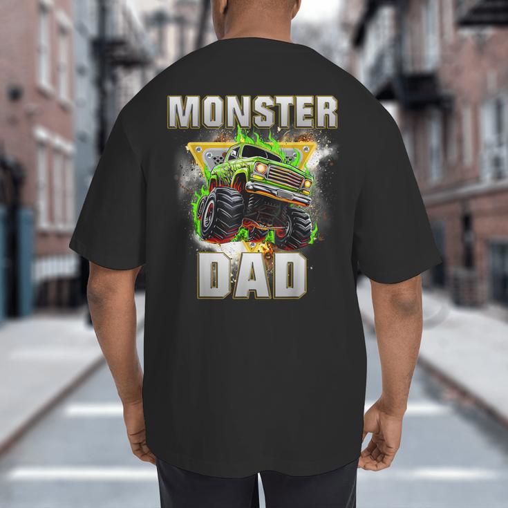 Monster Truck Dad Monster Truck Are My Jam Adults Kids Big And Tall Men's T-Shirt Back Print