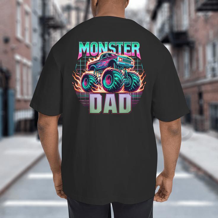 Monster Truck Dad Monster Truck Are My Jam Truck Lovers Big And Tall Men's T-Shirt Back Print