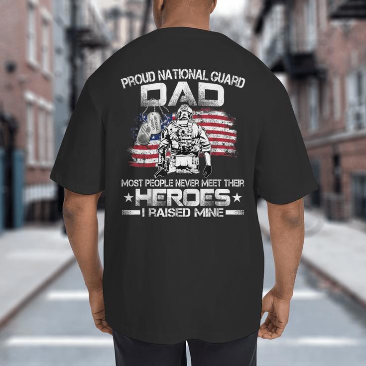 National Guard Graduation Proud National Guard Dad Big And Tall Men's T-Shirt Back Print