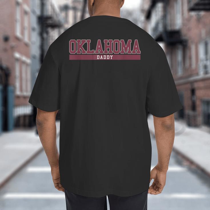 Oklahoma Dad University Sports Big And Tall Men's T-Shirt Back Print