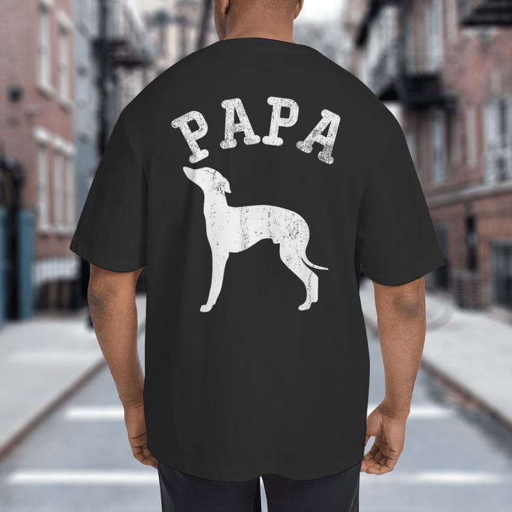 Papa ITALIAN GREYHOUND For Dad Big And Tall Men's T-Shirt Back Print